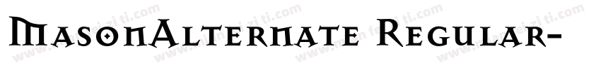 MasonAlternate Regular字体转换
